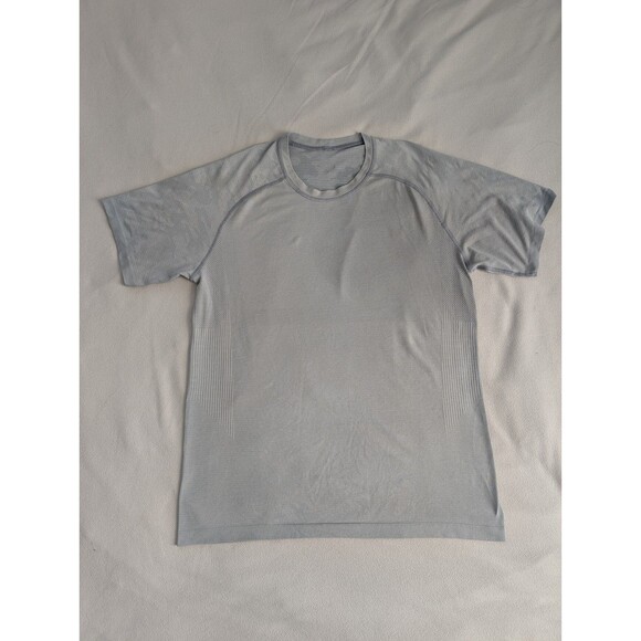 Lululemon Men's Metal Vent Tech Short Sleeve Shirt Medium Camo Gray Athletic Gym - Picture 1 of 8
